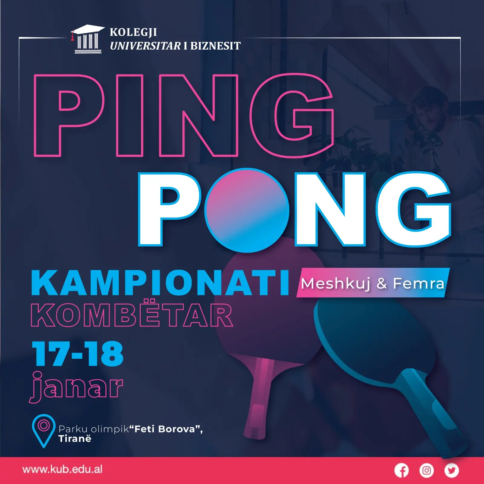 Kampionati Kombëtar i Ping Pongut për kategorinë femra dhe meshkuj