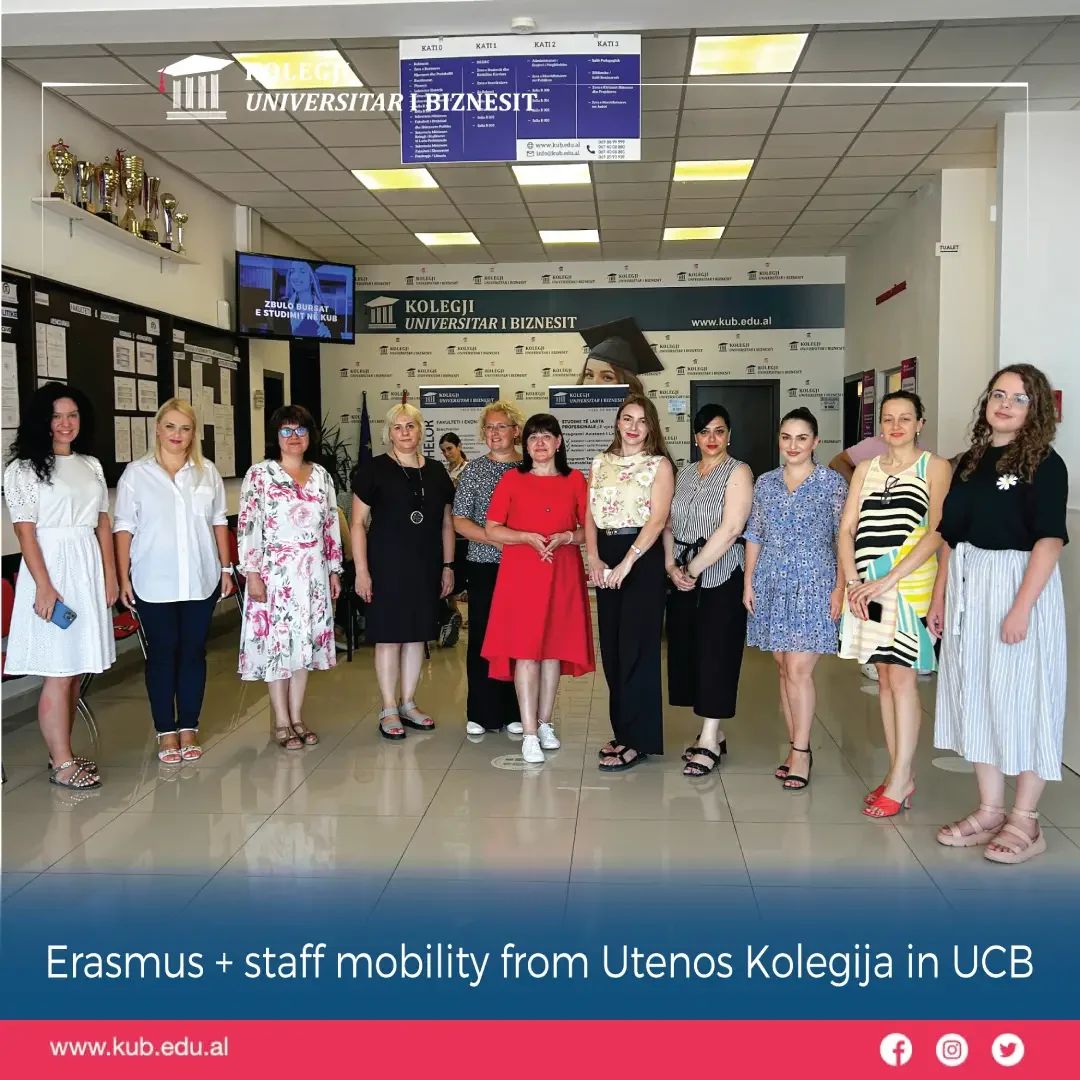 Erasmus + staff mobility from Utenos Kolegija in UCB